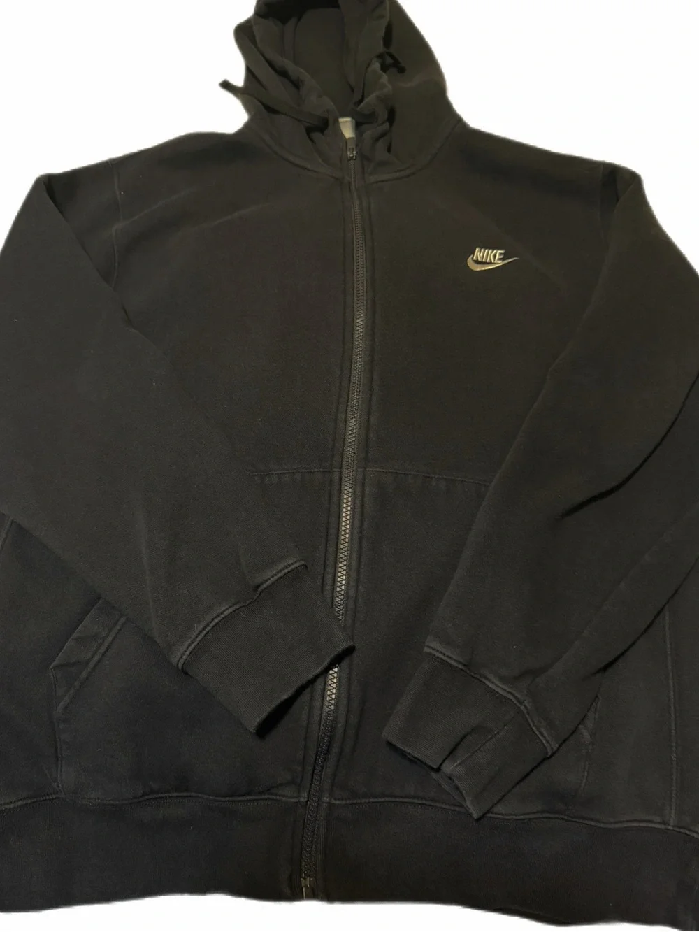 Nike Womens Classic xl Full Zip fleece sweatshirt with hood/ 80 percent cotton